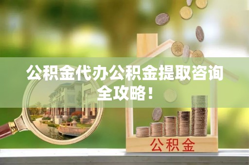 汉南公积金代办公积金提取咨询全攻略！