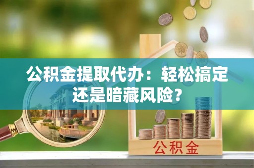 汉南公积金提取代办：轻松搞定还是暗藏风险？