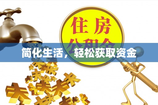 汉南简化生活，轻松获取资金