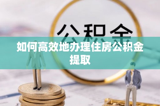 汉南如何高效地办理住房公积金提取